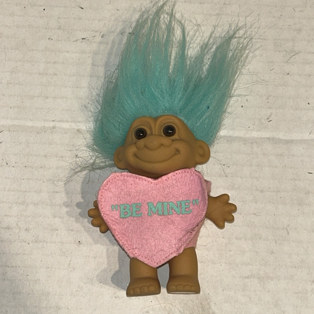 Rare Valentine's Candy Kiss Heart Troll "Be Mine"‎ - 5" Russ Troll Doll D3